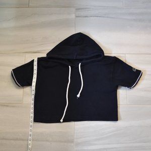 Liz Claiborne Cropped Shortsleeve Hoodie